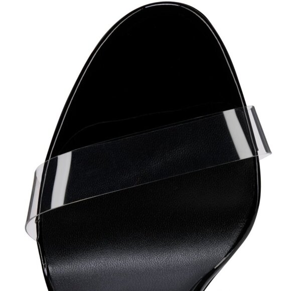 CHRISTIAN LOUBOUTIN JUST NOTHING ALTA 150MM MULES TPU PATENT LEATHER SIZE 38.5 - Picture 3 of 7